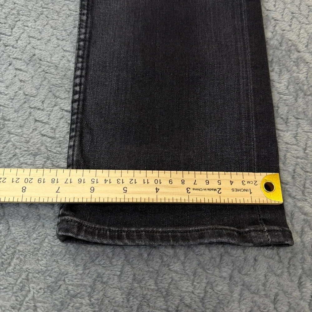 Hudson Byron Straight Jeans Mens 31x32 Grey‎ Black Wash Century Stretch Denim